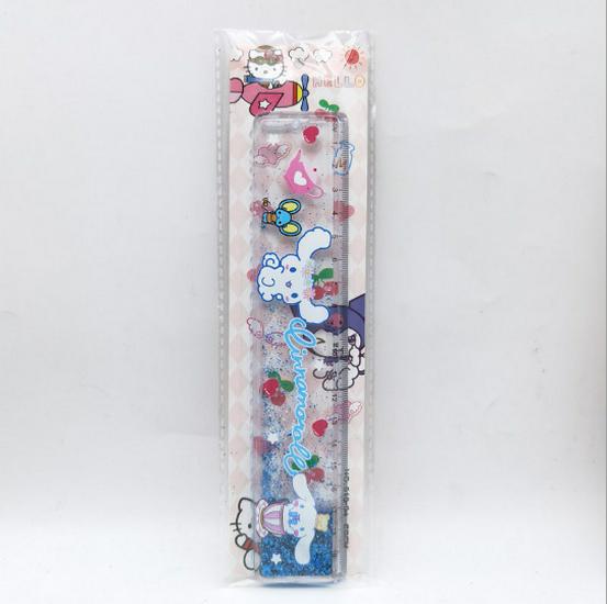 Super Mario Glitter Ruler - Cute 20cm Student Stationery