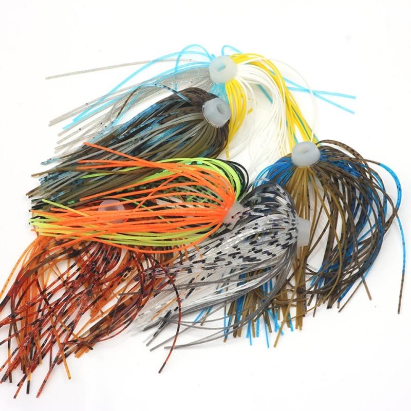 5 шт. Силиконовые юбки для джиг-головок, 88-прядные юбки-зонтики, юбки для рыболовных джиг-головок, замена спиннербейтов, юбки для рыболовных приманок