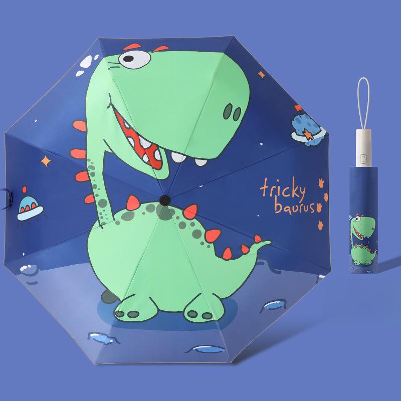Детский автоматический противооткатный светоотражающий зонт для солнца и дождя