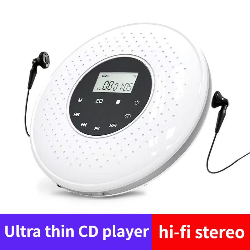 Умный Bluetooth Walkman Сенсорный Экран Белый/Черный Портативный CD-плеер Ультратонкий CD-плеер 142*142*29мм