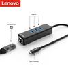 Lenovo Хаб USB Type-C на 3 порта USB и Gigabit Ethernet