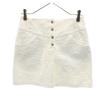 Общее ручка гольф Жаккардовая мини-юбка S белая стрейч Женская Б/У