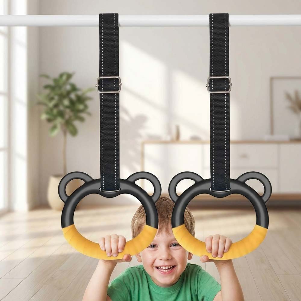 Non-Slip Pull Up Bar Durable Fitness Exercise Ring Gymnastic Rings Fitness Training