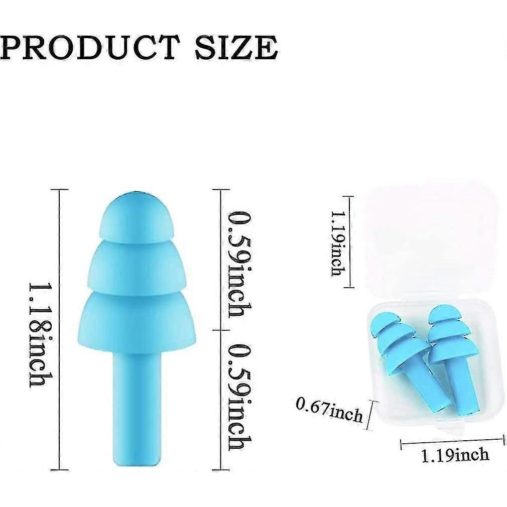 Silicone Earplugs For Sleeping, 10 Pairs Gift Reusable Ear Plugs For