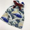 Kyosuke Made in Japan Drawstring Bag Pouch fujiyama Approx. 24.5×19cm Cotton with Wooden Bead Medium