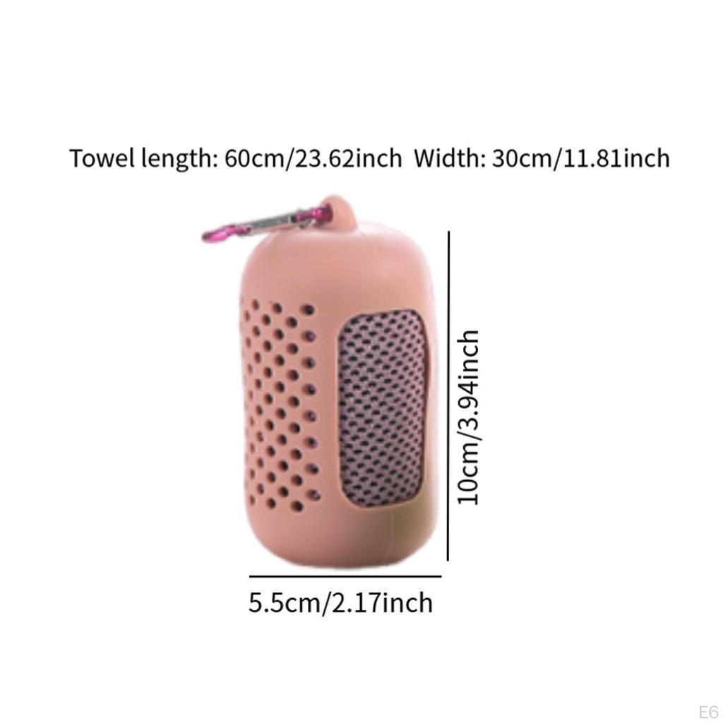 Полотенце спортивное легкое быстросохнущее тренировочное полотенце с чехлом для хранения льда для времени работы