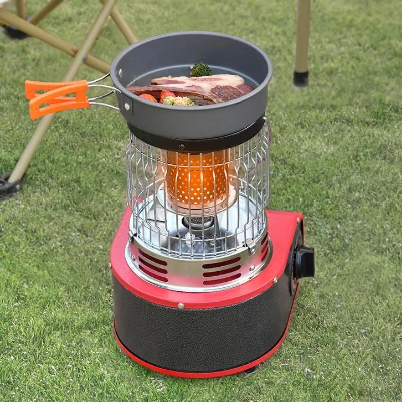 Winter Hand Warmer Camp Heater for Tent Portable Propane Heater Electronic Ignition Device with Portable Handle for Fishing