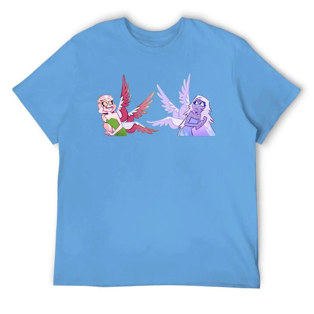 Round Neck  Charlie Emily Tinkerbell Fanart T-shirt  Sports T-shirts Vintage Funny Novelty Aactivity Competition USA Size