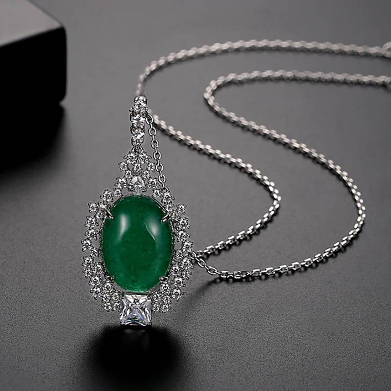 BELLA BOX Лидер продаж, классические ожерелья в форме зеленого цветка, темперамент, подвески для женщин, свадебные помолвки, женские подарки, ювелирные изделия