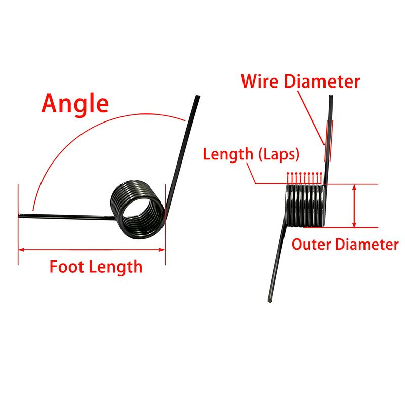 10 Pcs V Torsion Spring Wire Diameter 0.4mm V-shaped Right Torsion Spring 180/120/90/60 Degree V Type Custom Spring Wire Coil