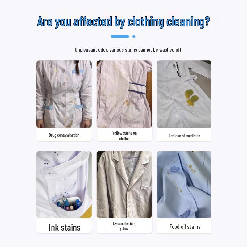 Стиральный порошок для белых вещей: Пятновыводитель для формы – Удаляет пятна от лекарств и чернил, Очищает и отбеливает за одно замачивание