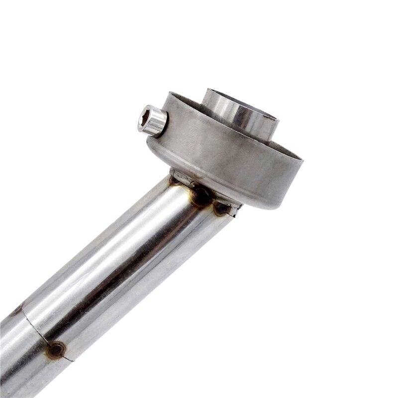 1 шт. универсальный мотоцикл 48 мм угловая выхлопная вставка перегородка конец может DB Killer глушитель колено 175 мм длина