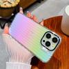 Luxury Colorful Laser Lens Holder Phone Case For iPhone 14 13 12 Pro Max Transparent Acrylic Shockproof Cover