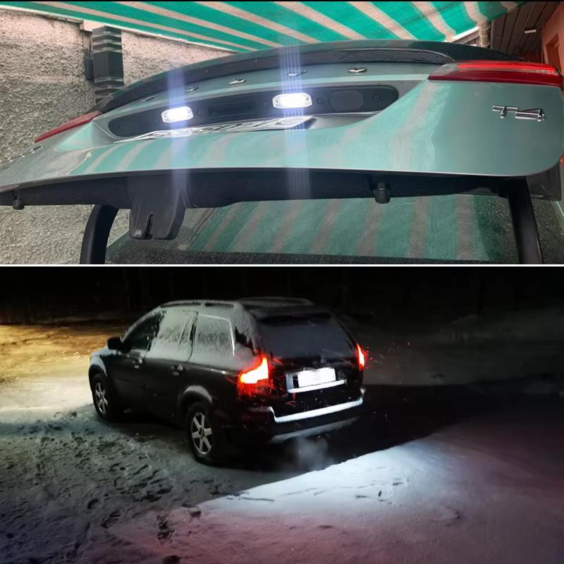 LED Car License Plate Light Assembly LED Number License Plate Lights for Volvo S80 XC90 S40 V60 XC60 S60 C70 V50 XC70 V70 License Plate Lights 2