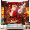 Home Decor Merry Christmas Santa Claus Decoration Tapestry Santa Claus Christmas Party Tapestry Wall Hanging Background Fabric