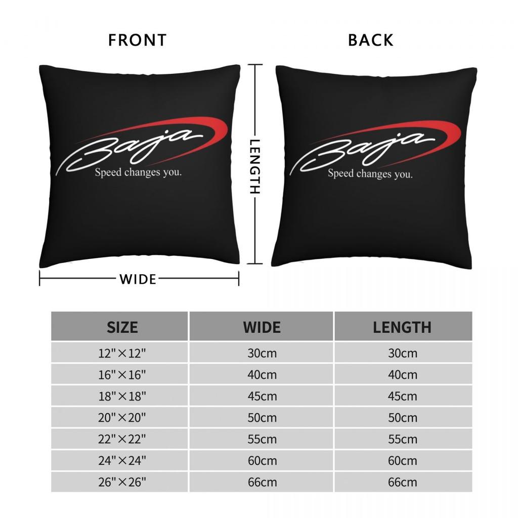 Наволочка с логотипом Baja Boats из полиэстера и льна, бархатная, креативная, на молнии, декоративная, наволочка для подушки, оптовая продажа, 18 дюймов