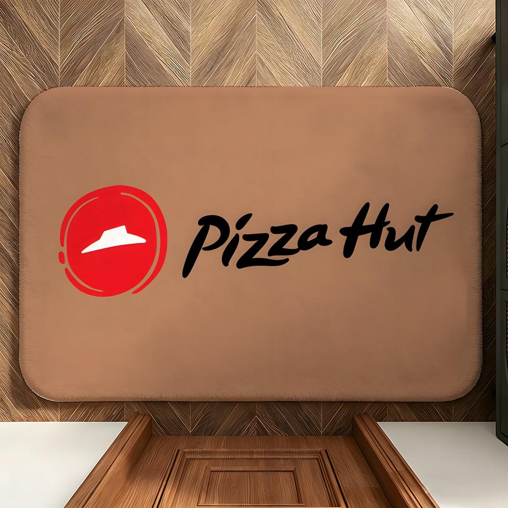 Коврик для пола Food P-Pizza H-Hut Мягкий фланелевый коврик для входной двери Нескользящий Впитывающий коврик для пола в ванную комнату, спальню
