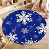 Winter Wonderland Snowflake Round Carpet for Cozy Homes round carpet for home sofa bedroom, gift