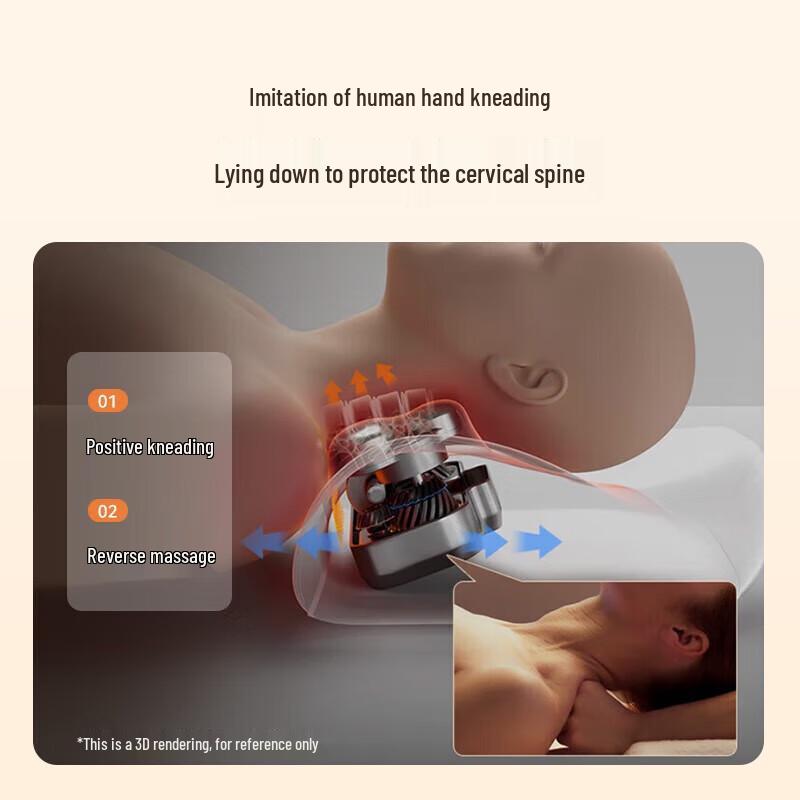 SUPOR Neck & Shoulder Kneading Massage Pillow with Heat CN plug (adapter included)