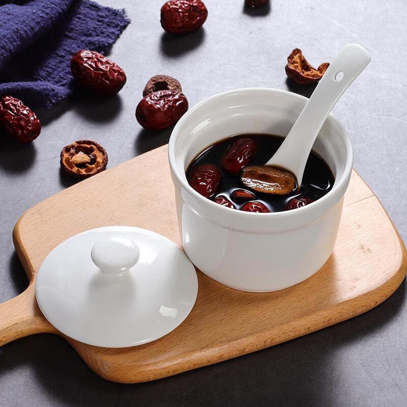 Huibai Ceramic Covered Stew Bowl Set
