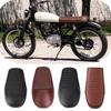 Motorcycle PU Leather Vintage Cafe Racer Refit Seat Flat Saddle Cushion for CG125 GN CG CB400SS Motorcycle Seat Cafe Racer Seat