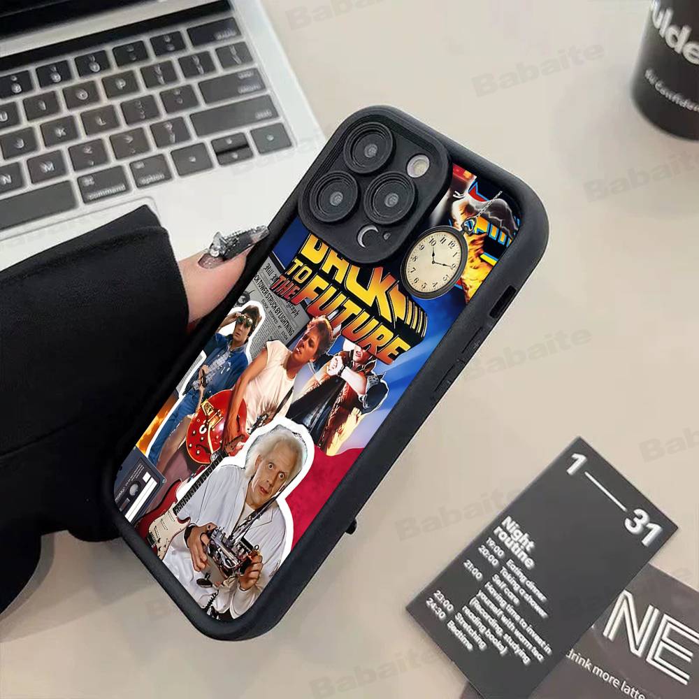 Чехол для телефона «Назад в будущее» B-Back To The F-Future Для IPhone 17 16 15 14 13 12 11 Pro Max 16E Plus INS Мягкий чехол