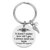 Mom Keychain Round Ring Faux Pearl Dangle Keyring No Matter How Old I Get I Always Need You Mom Keychain Mother Day Gift