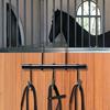 Tack Rack Horse Holder Sundries Organizer Heavy Duty Iron Bridle Hanger with Swivel Hooks for