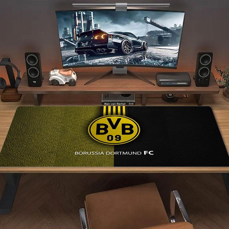 Borussia Large Size Mouse Pad Large Gaming Table Cushion Non-slip Laptop Tablet Big Mousepad XXL Mat Mini PC Playmat With Lock edge
