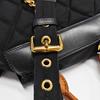 [Pre-Owned] The Rucksack Series Nylon And Leather Backpack Large - Good #RZ9ZW5