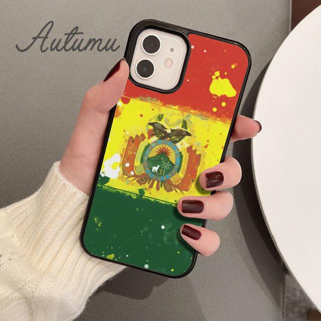 Чехол для телефона с флагом Боливии для iPhone 11 12 13 14 Pro Max mini X XR XS SE 2020 5 6S 7 8 Plus Samsung Galaxy S21 S22