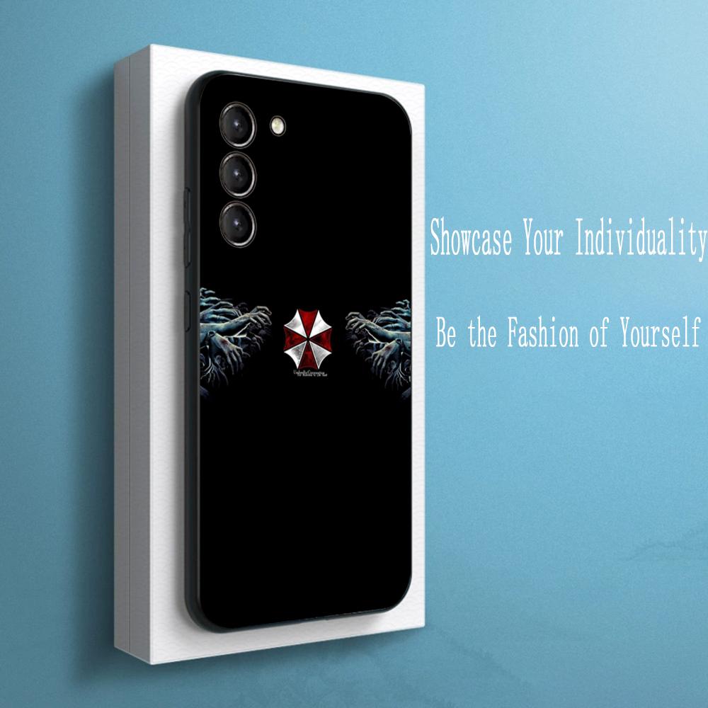 Злой зонтик классный дизайн узора инс Чехол для телефона для Samsung Galaxy S25 S24 S23 S22 S21 S20 Plus Ultra Note20 Мягкий черный