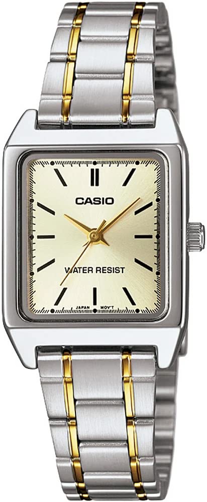 CASIO - Wristwatch - LTP-V007SG-9E - Standard Quartz Watch Silver x Gold Metal Band Overseas Model Women's - Silver/Gold, Women's