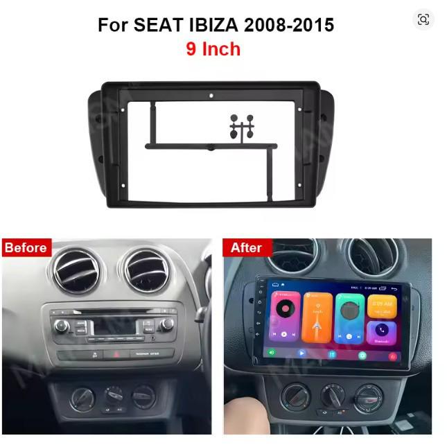 Рамка для центральной панели управления Android для навигационной системы SEAT Ibiza 2008-2015