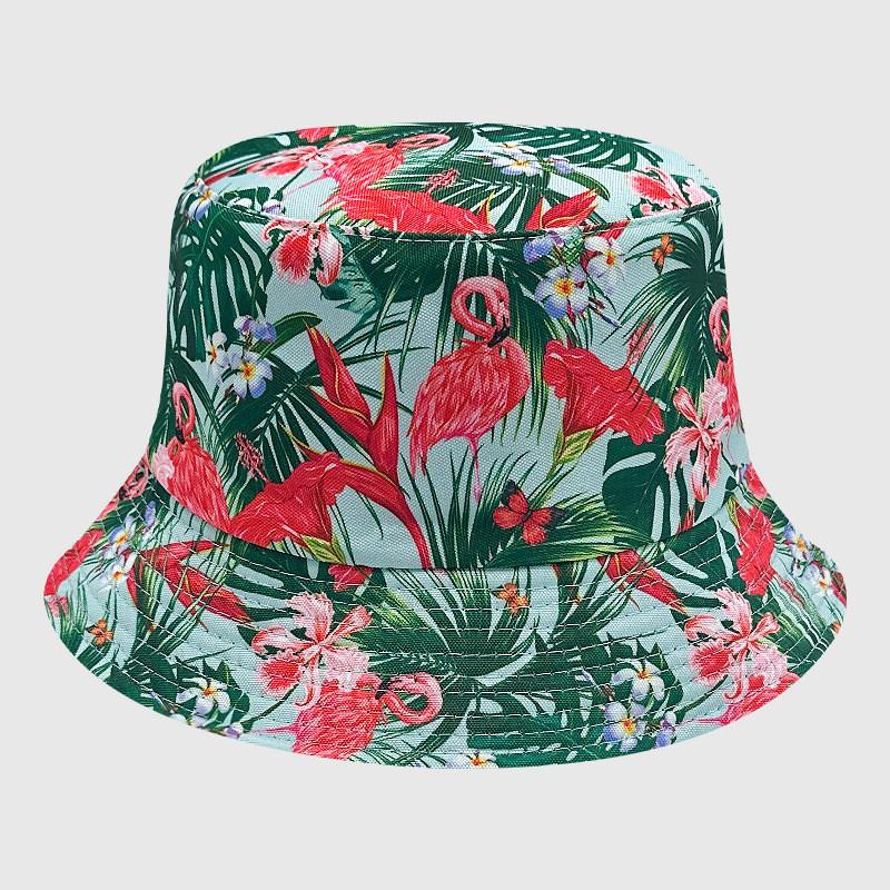 Tie Dye Fisherman Hat Uv Protection Assorted Colors Print Butterfly Cat Cap Leaf