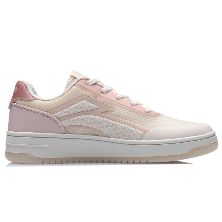 Li-Ning Минималистичные кожаные синтетические кожаные нескользящие износостойкие сбалансированные легкие дышащие низкие кроссовки для скейтбординга AGCR186-4