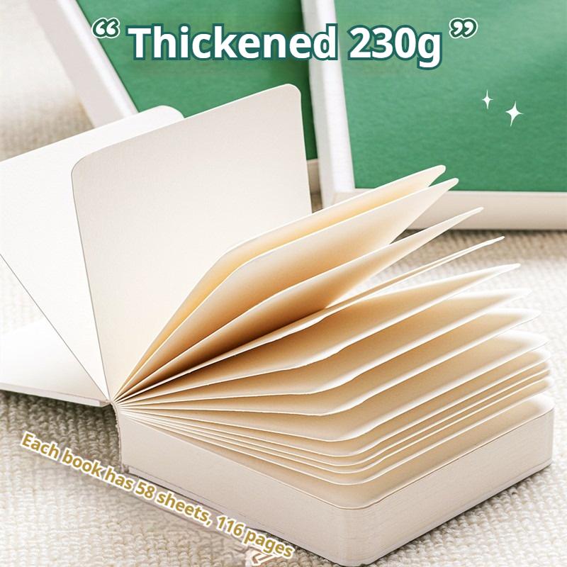Мини Квадратный Акварельный Журнал Книга для Рисования Скетчбук Эскиз 230г/ 58 Листов Акварельная Бумага Книга для Живописи Дорожная Арт Живопись
