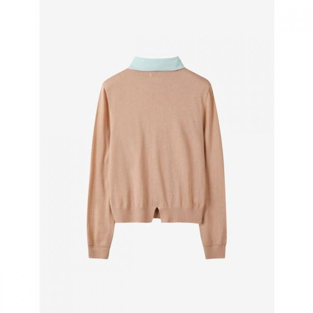 Cc Collect Scarf Layered Knit Pullover C263ksk006