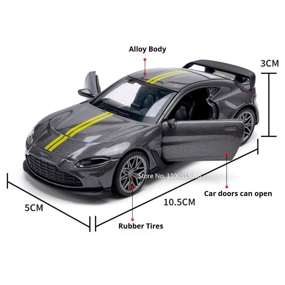 1:43 Валькирия V12 Спортивный Автомобиль Литая Модель из Сплава Игрушка Открывающиеся Двери Резиновые Шины Металлический Корпус Автомобиль Подарок на День Рождения для Автолюбителя