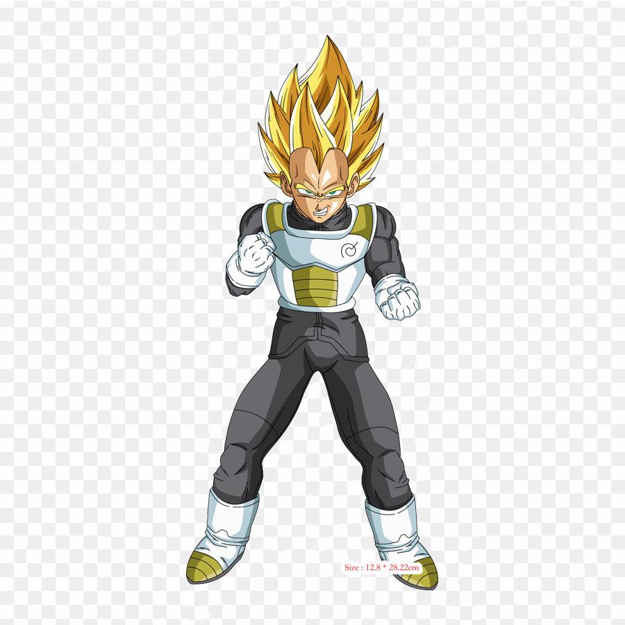 Patches For Clothes Bag Iron On Thermal Stickers Vegeta Nani Vegeta Goku Pattern Washable Heat Transfer