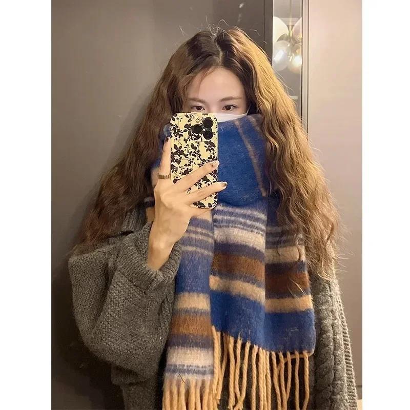 Beautiful Large Scarves for Woman Super Large Fluffy Comfortable Scarf Windproof Warm Wraps Popular Scarf
