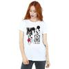 Disney Womens/Ladies Mickey Mouse Jump And Wink Cotton Boyfriend T-Shirt