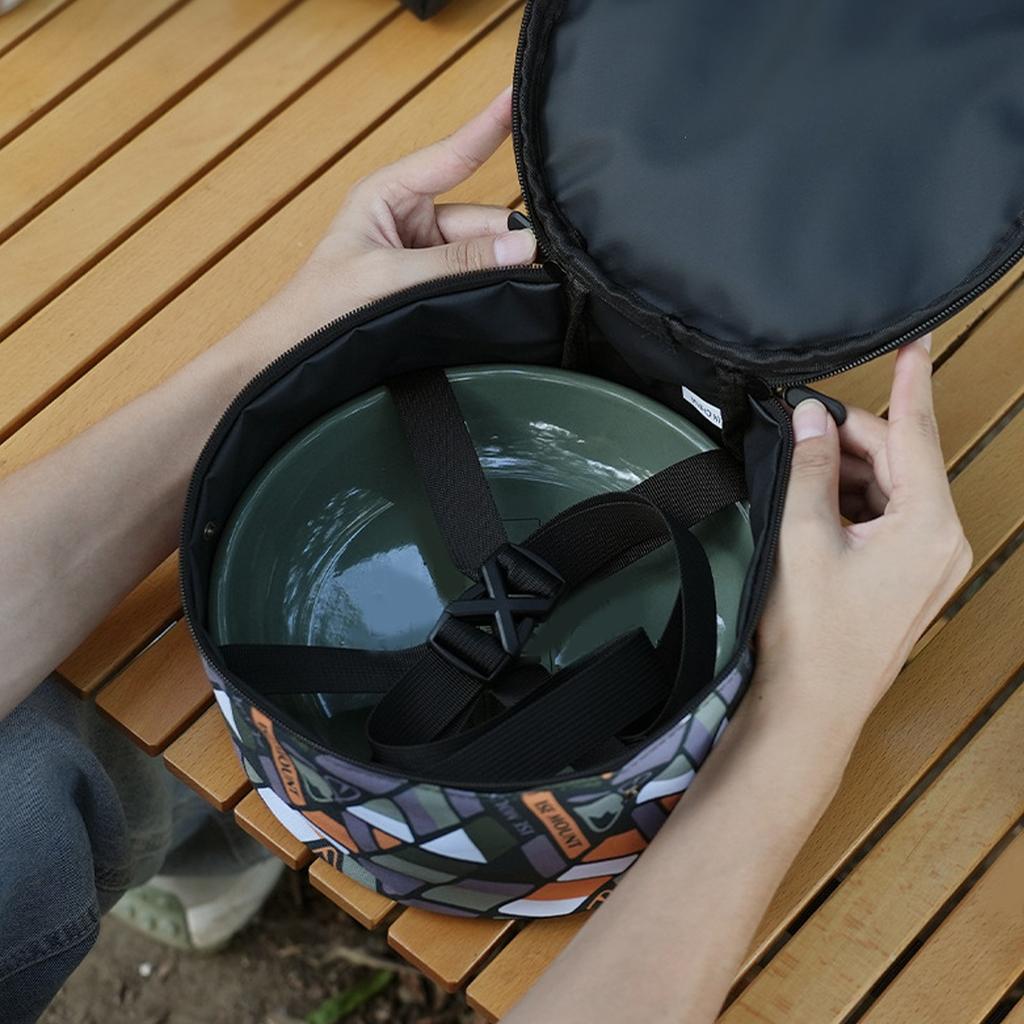 Camping Tableware Bag Outdoor Hiking Plate Dish Bowl Storage Bag BBQ Dinnerware Organizersfor Picnics Camping Plate Bag