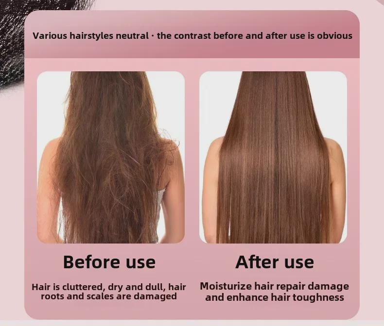 Перезаряжаемая беспроводная расческа для выпрямления и завивки волос с технологией отрицательных ионов — портативная, не повреждающая волосы, пушистая, с большим объемом.