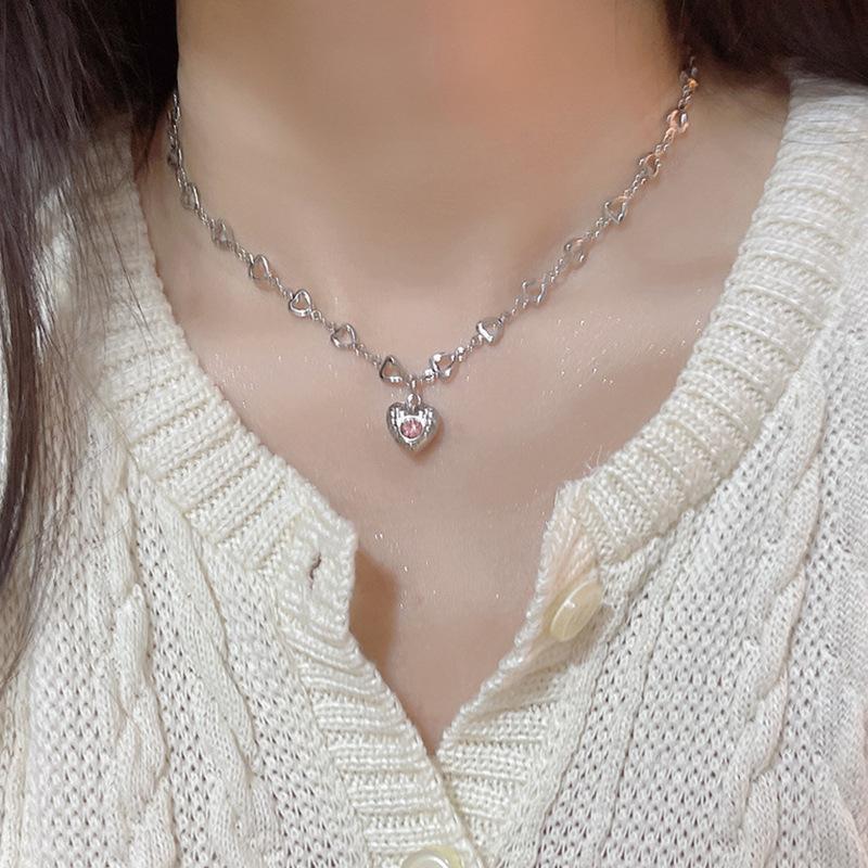 Цепочка Love Collarbone из титановой стали Love, многослойное ожерелье, ювелирное украшение, ожерелье Best Friend