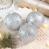 3 pcs/set Glitter Christmas Decoration Balls Multi-Color Xmas Tree Ornaments  Party Decor