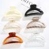 Temperament Women Geometric Transparent Color Acrylic HairClaw Hair Accessories
