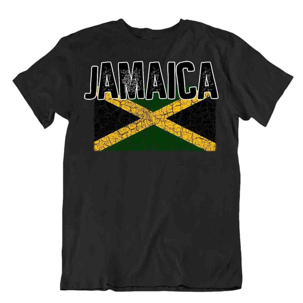 Flag T-Shirt Jamaica Fashion Country Souvenir Gift Tee Pride logo