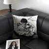 BBaki HanmaA Comic Cushion Cover Natural Linen Organic Fabric DoubleSided Printing Sofa Home Decor Gift Pillow Case