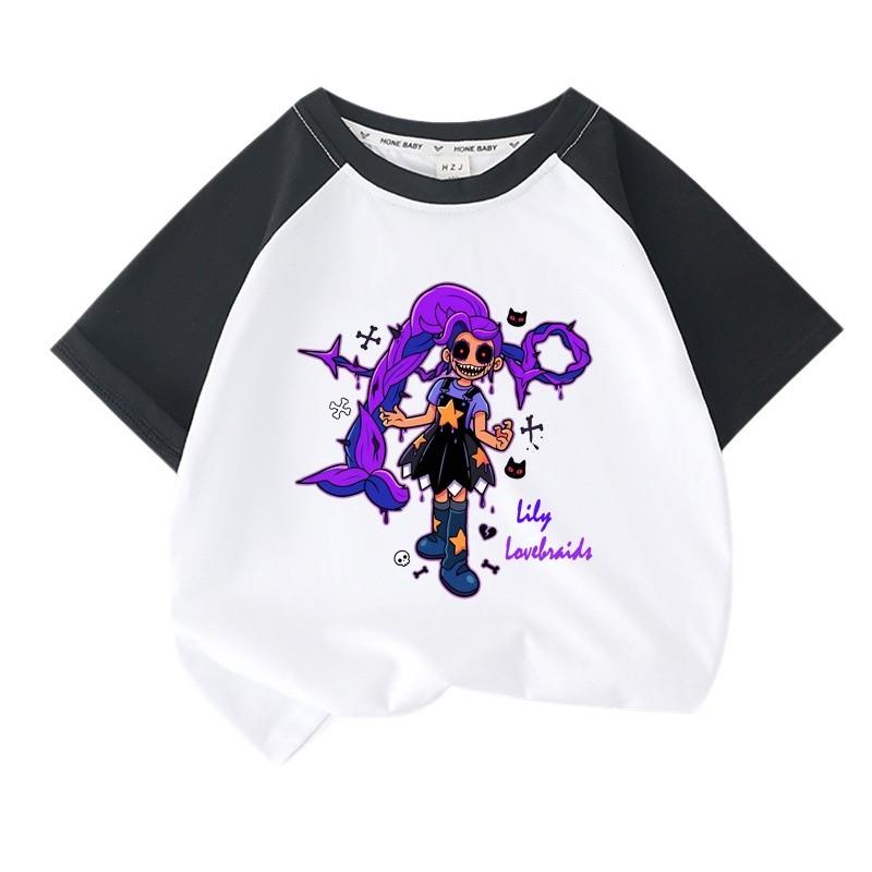 Женская повседневная футболка Lily Lovebraids с принтом и рукавами реглан